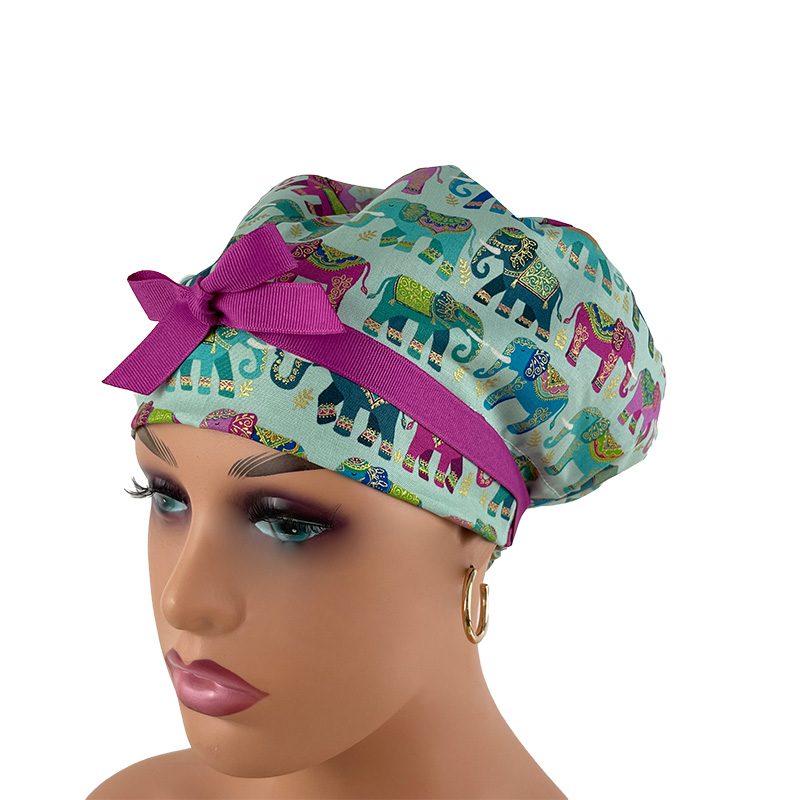 European Style Scrub Cap (Grosgrain Ribbon) - Elephant Parade - Image 3