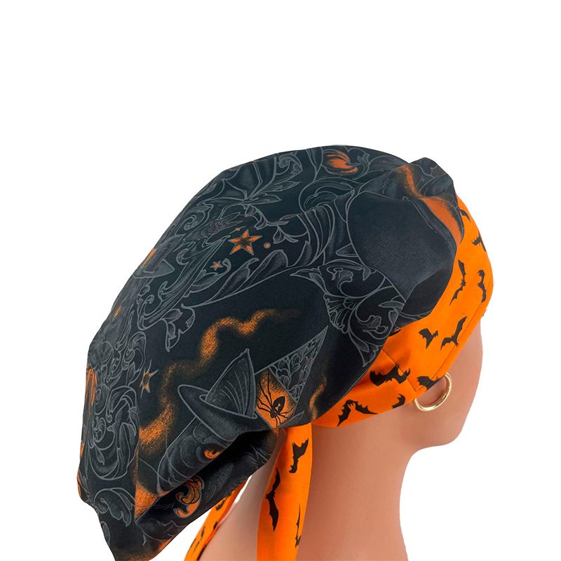 Bouffant Medical Scrub Cap - Storybook/Halloween Bats - Image 9