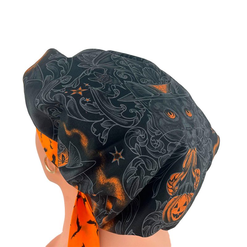 Bouffant Medical Scrub Cap - Storybook/Halloween Bats - Image 10