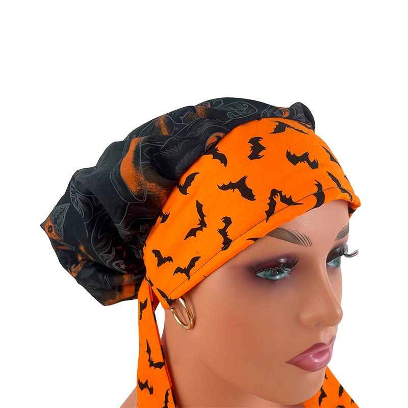 Bouffant Medical Scrub Cap - Storybook/Halloween Bats