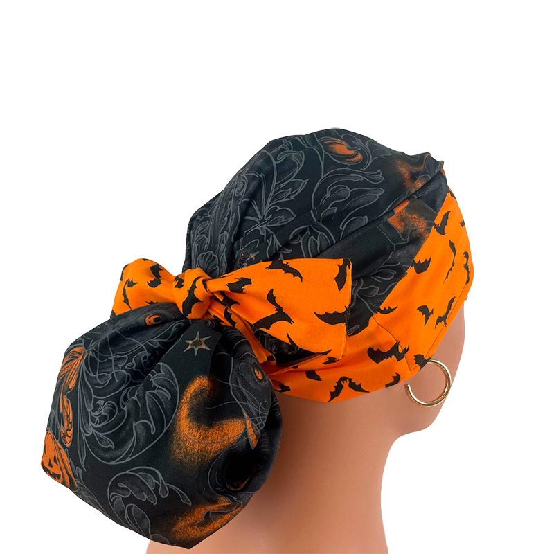 Bouffant Medical Scrub Cap - Storybook/Halloween Bats - Image 5