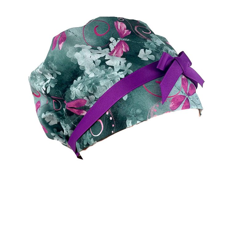 European Style Scrub Cap (Grosgrain Ribbon) - Dragon-fly - Image 12