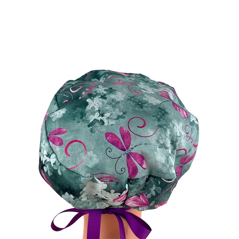 European Style Scrub Cap (Grosgrain Ribbon) - Dragon-fly - Image 11