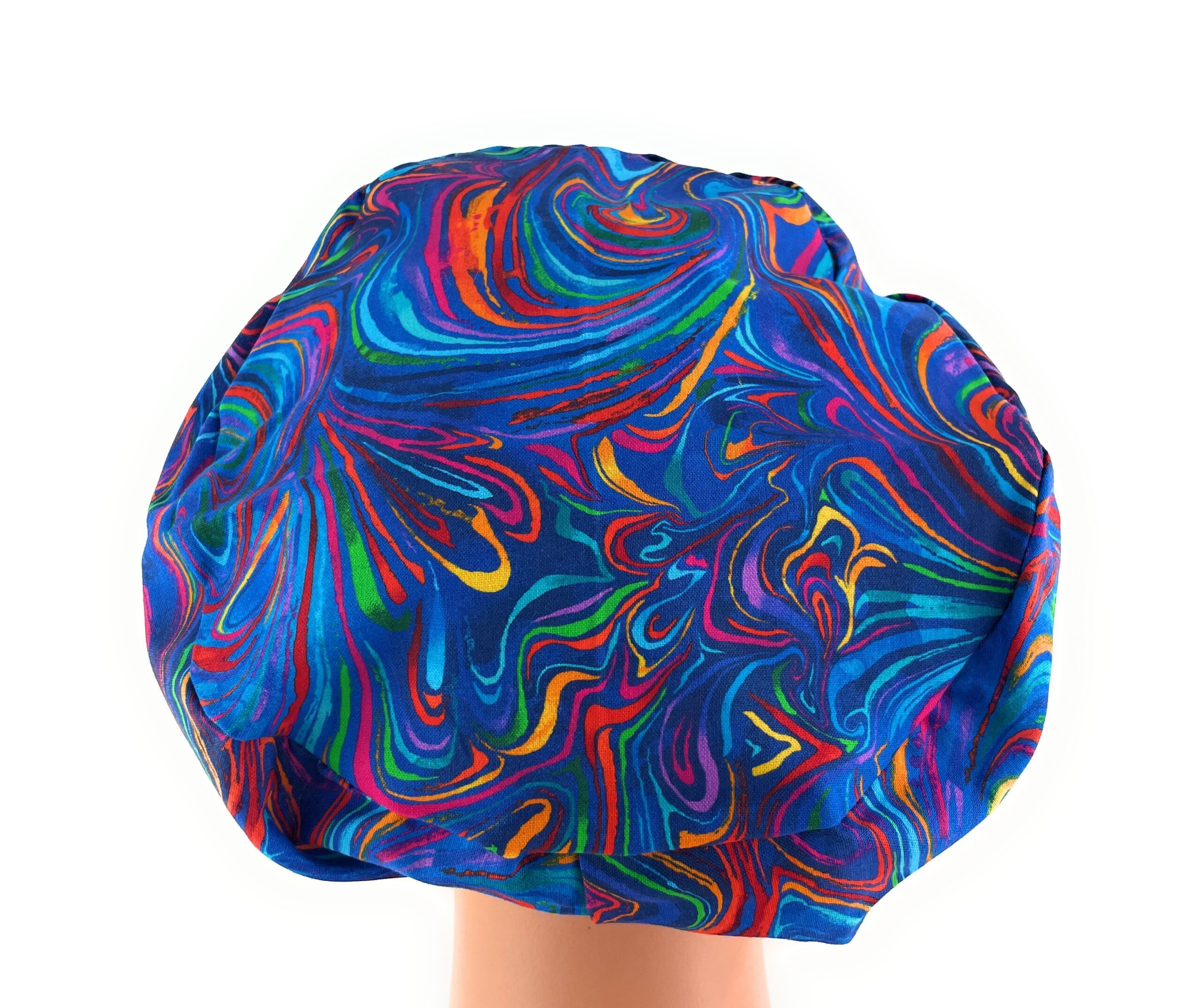European Style Scrub Cap – (Sateen Ribbon) - Americana/Oil Slick/Patriotic - Image 19