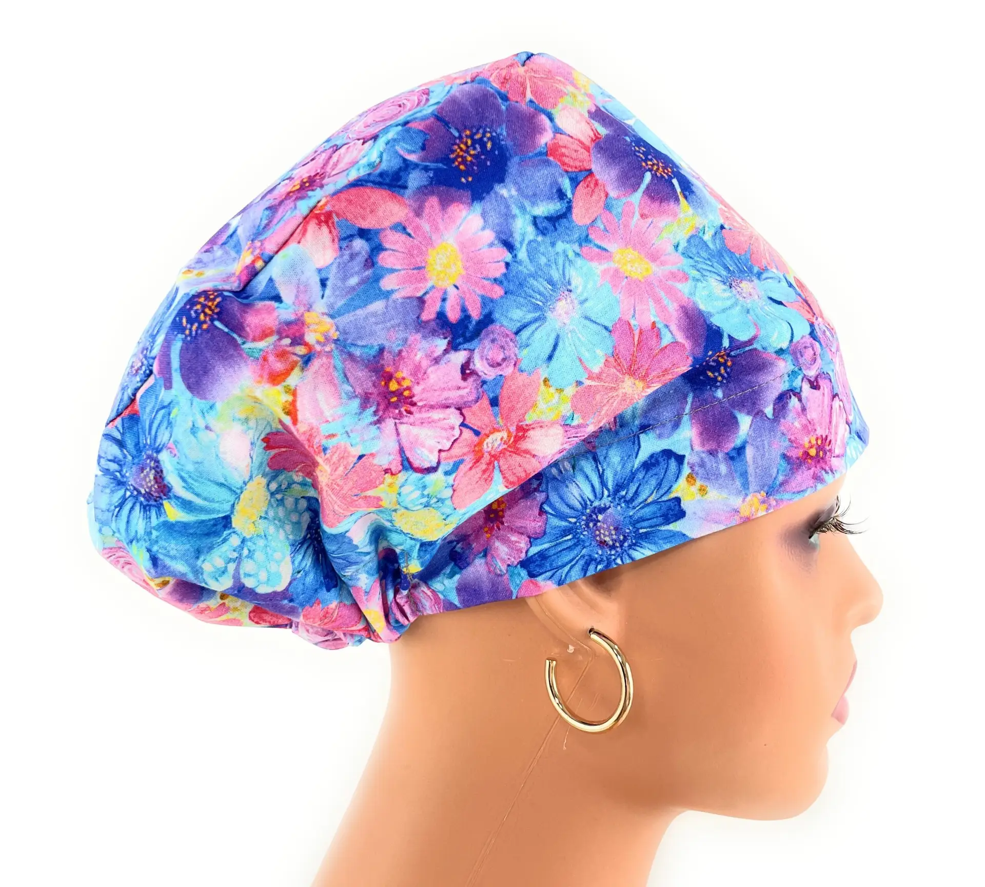 European Style Scrub Cap – (Grosgrain Ribbon)(No Ribbon) -Tropical Paradise - Image 13