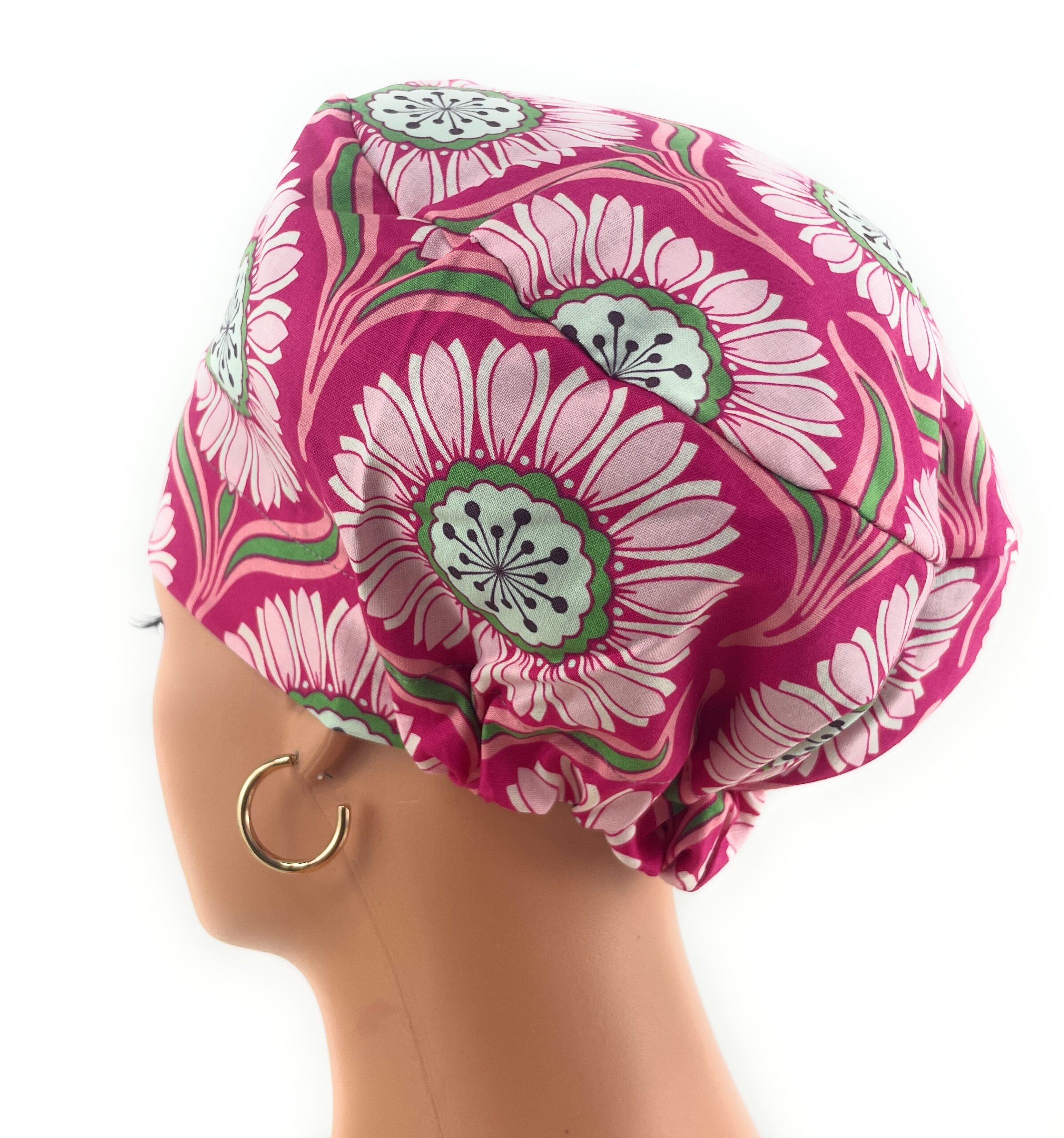 European Style Scrub Cap – (Sateen Ribbon) (No Ribbon) - Beautiful Medallions - Image 19