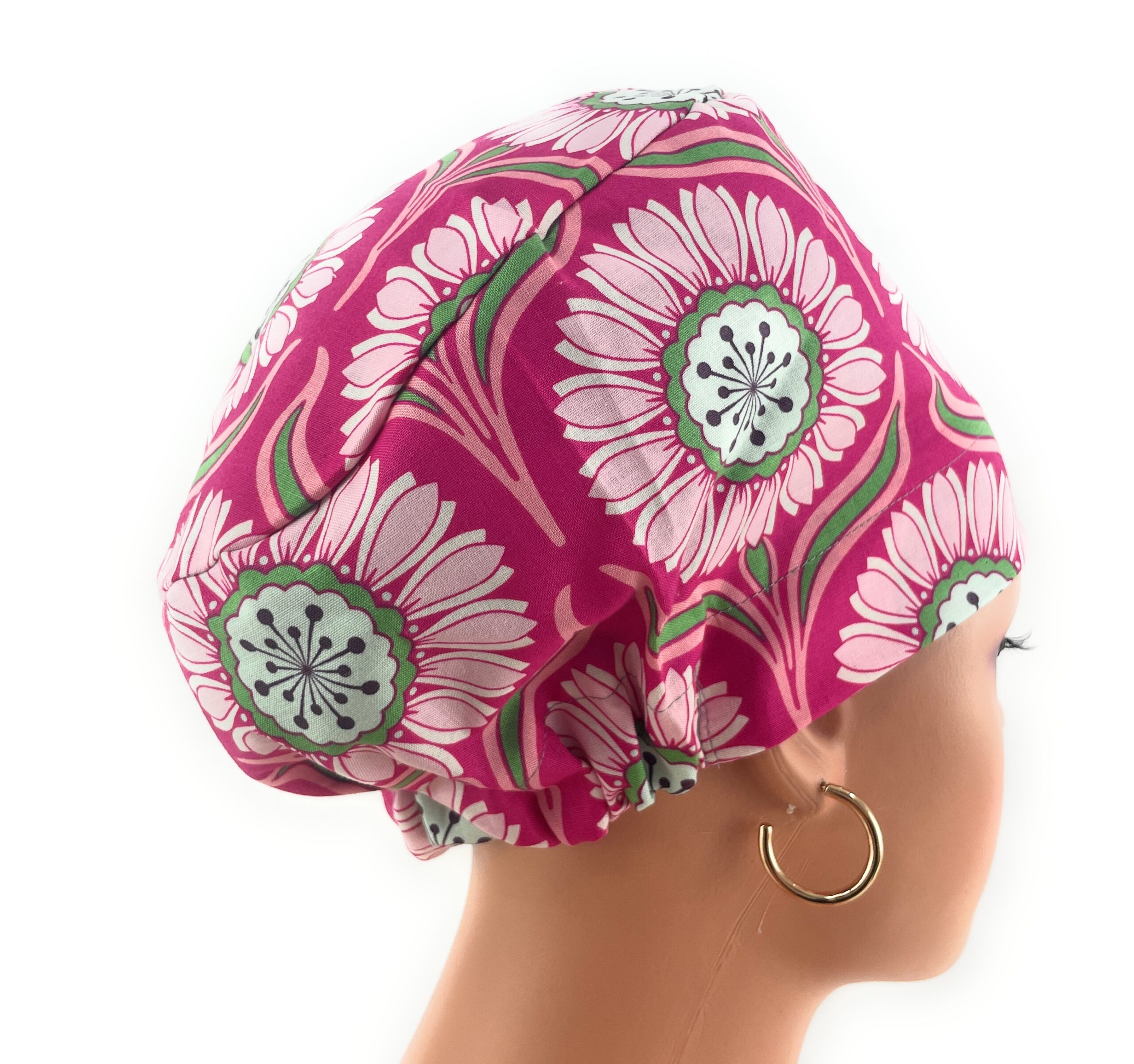European Style Scrub Cap – (Sateen Ribbon) (No Ribbon) - Beautiful Medallions - Image 17