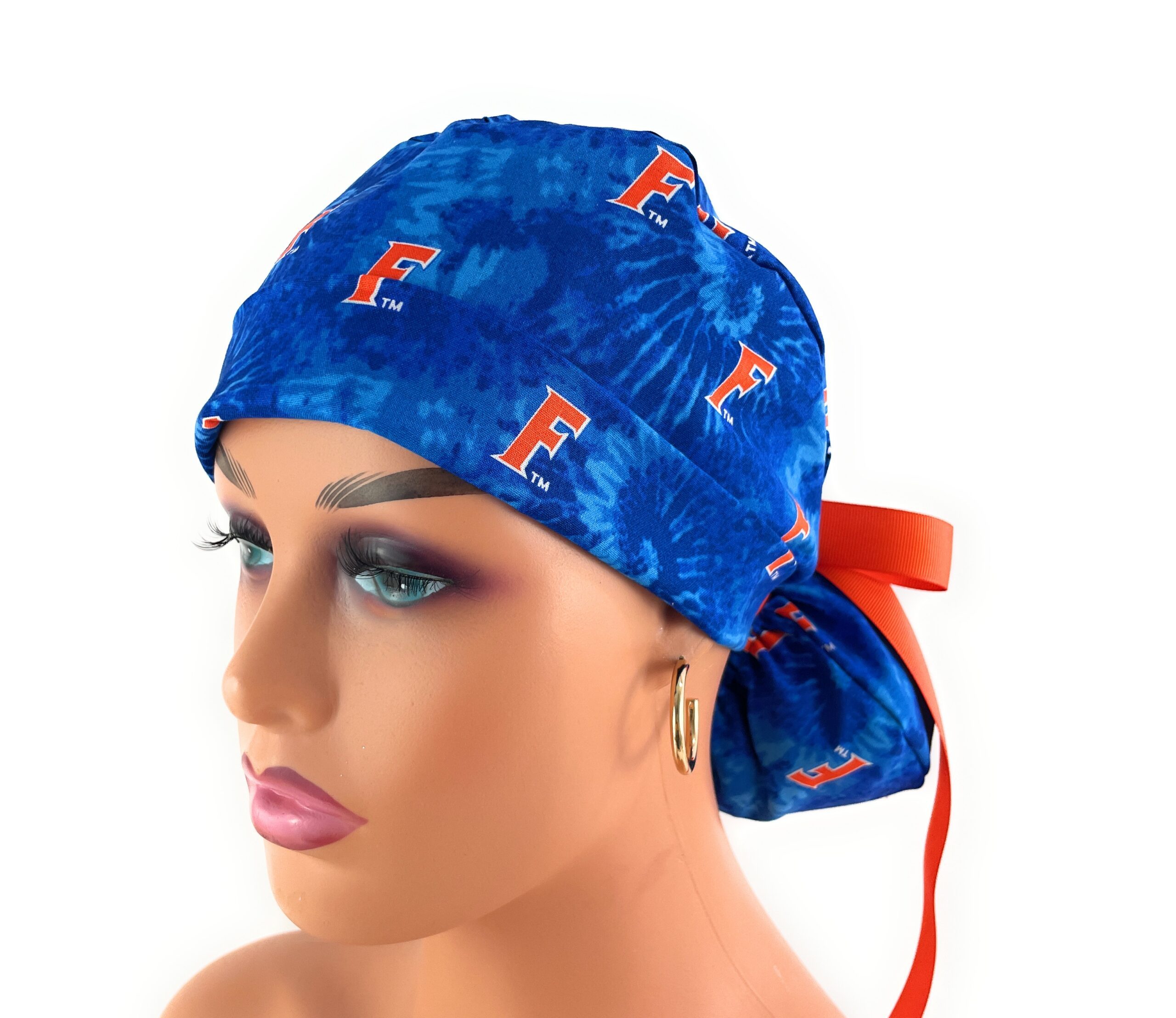 Turn Up Ponytail Medical Scrub Cap - NFL - Florida Gators - Image 3