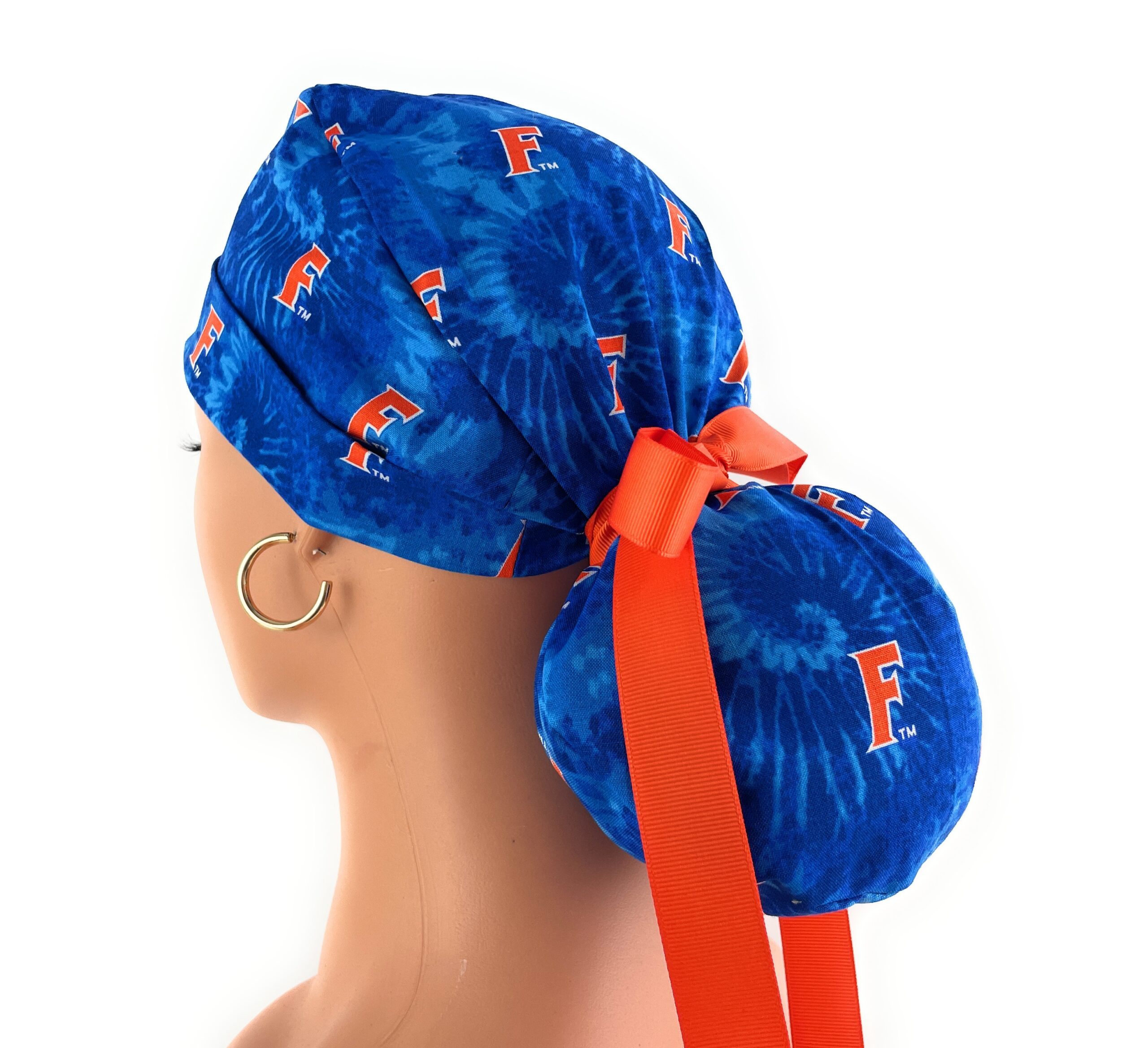 Turn Up Ponytail Medical Scrub Cap - NFL - Florida Gators - Image 6