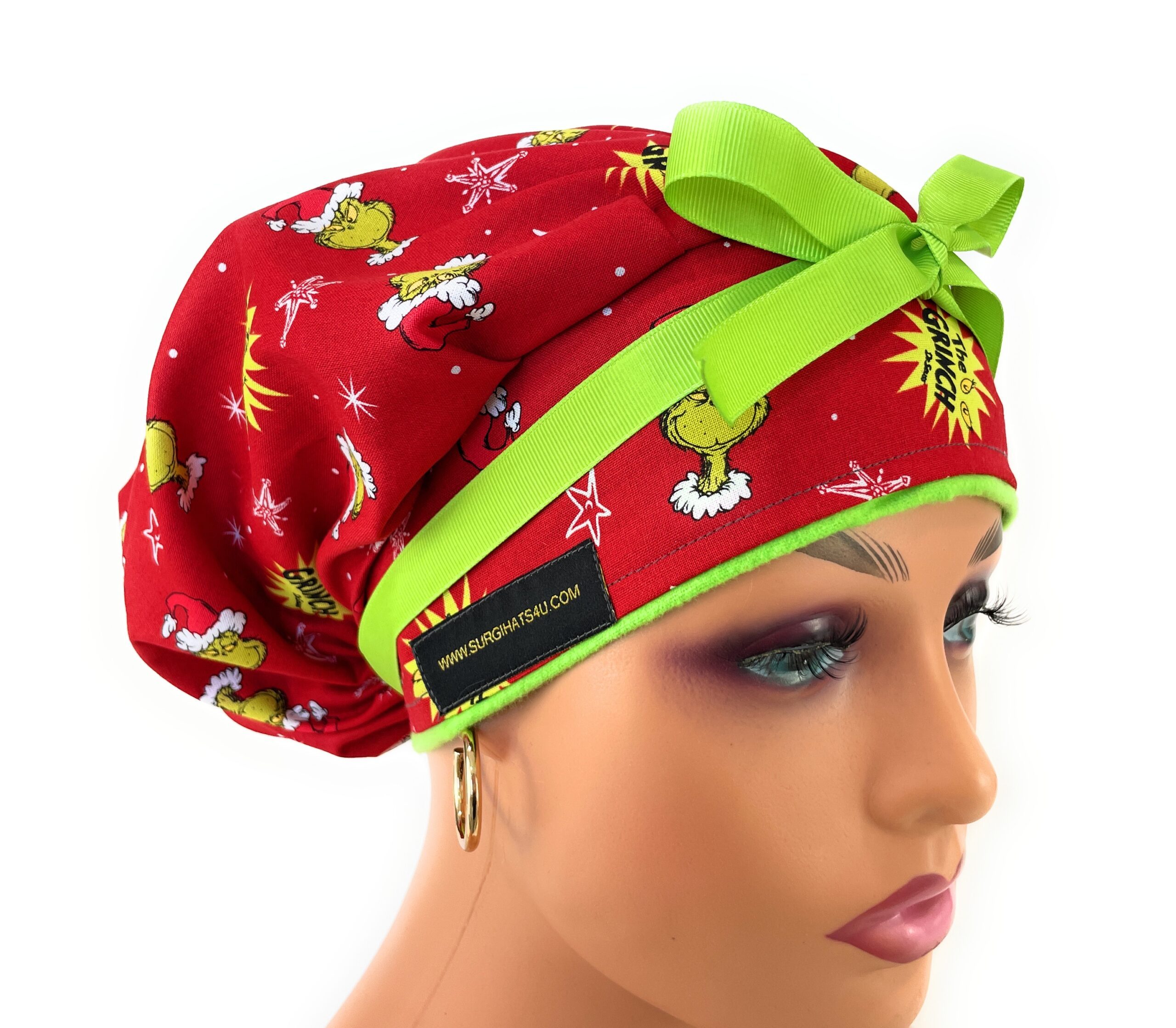 Bouffant Medical Scrub Cap - Christmas Puppets