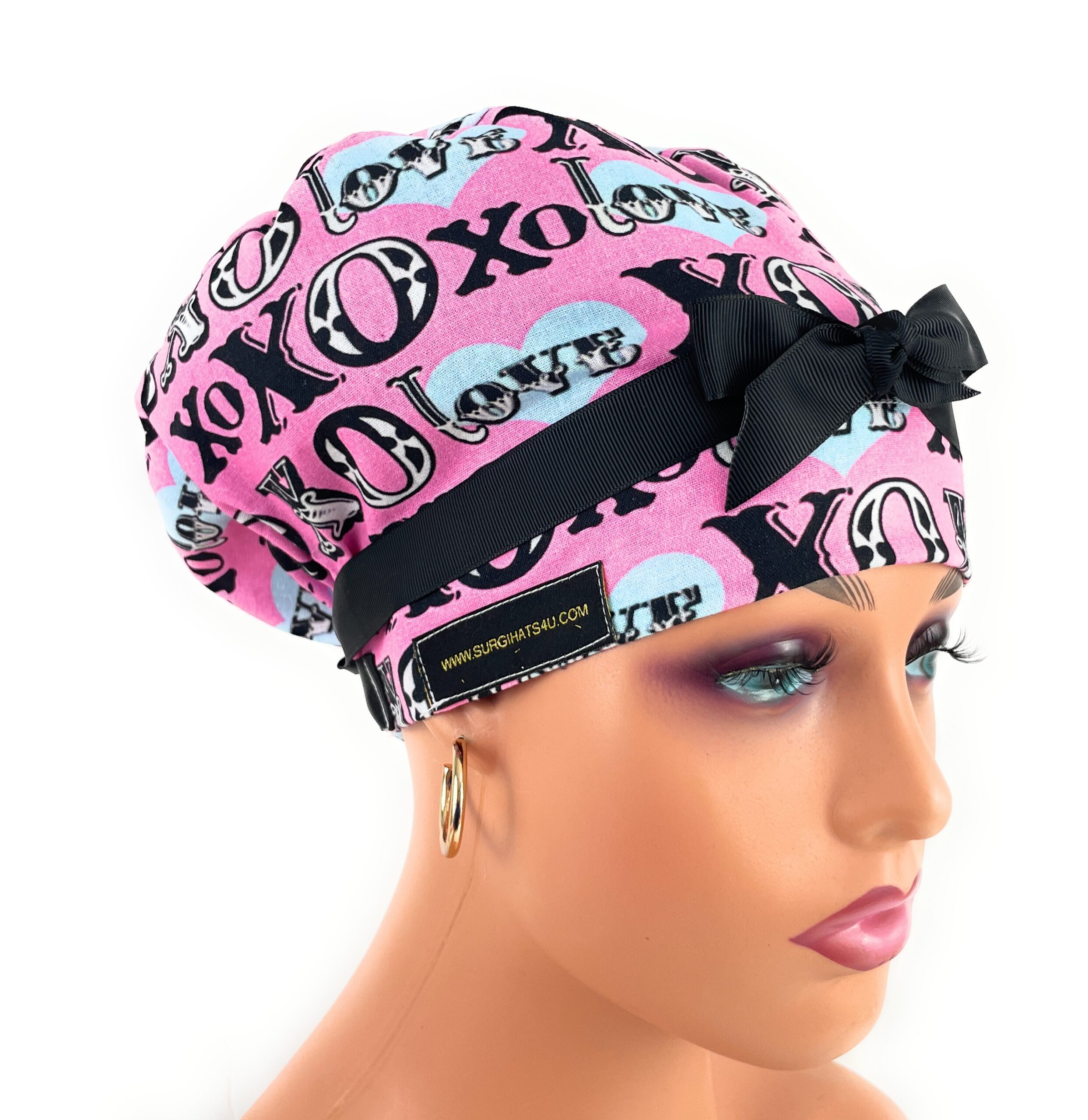 European Style Scrub Cap – (Grosgrain Ribbon) - (No Ribbon) - Alphabet of Love