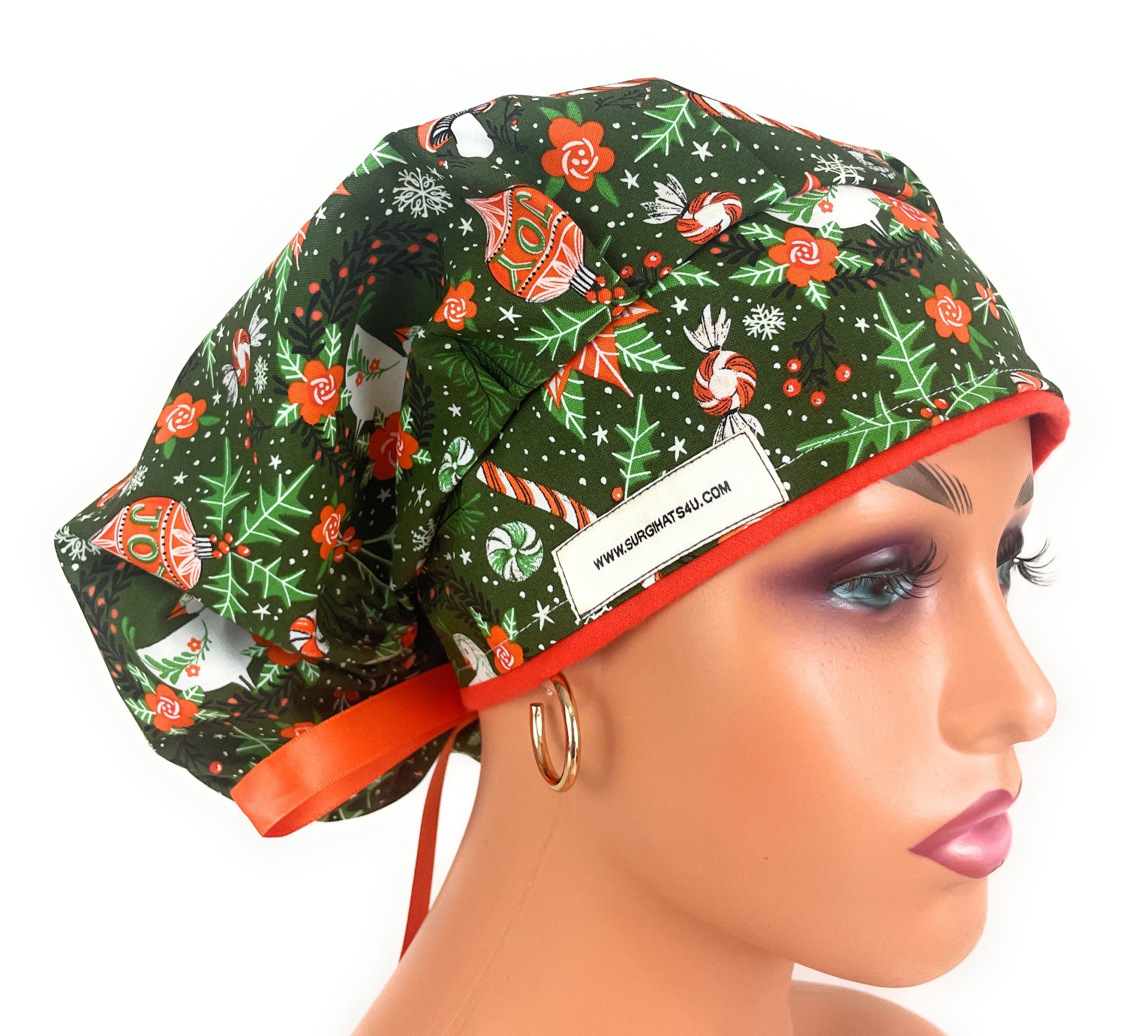 Bouffant Medical Scrub Cap - Christmas Joy