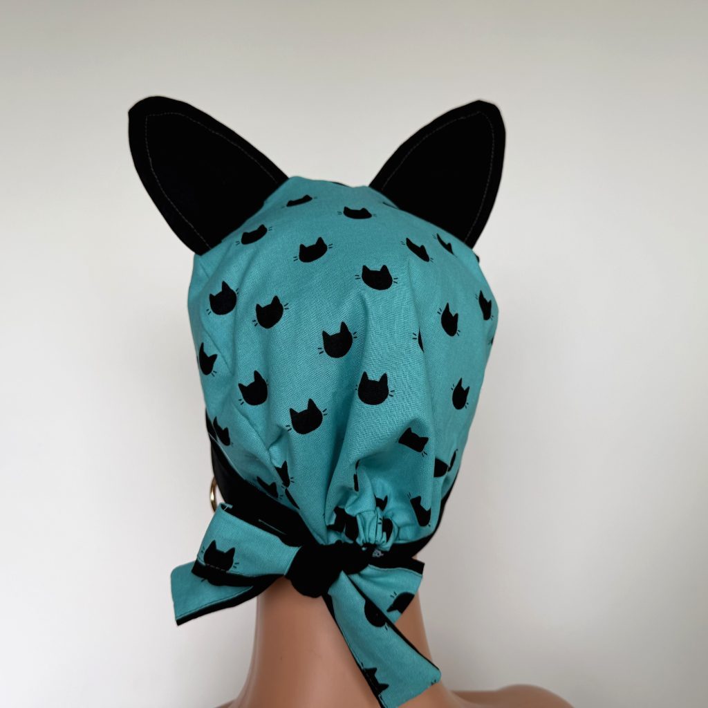 Chemo Medical Scrub Cap - Meow, Meow - Image 11