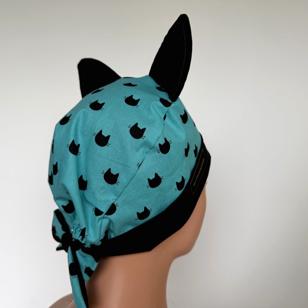 Chemo Medical Scrub Cap - Meow, Meow - Image 10