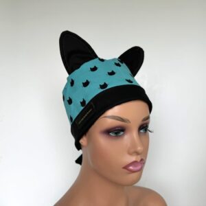 Chemo Medical Scrub Cap - Meow, Meow