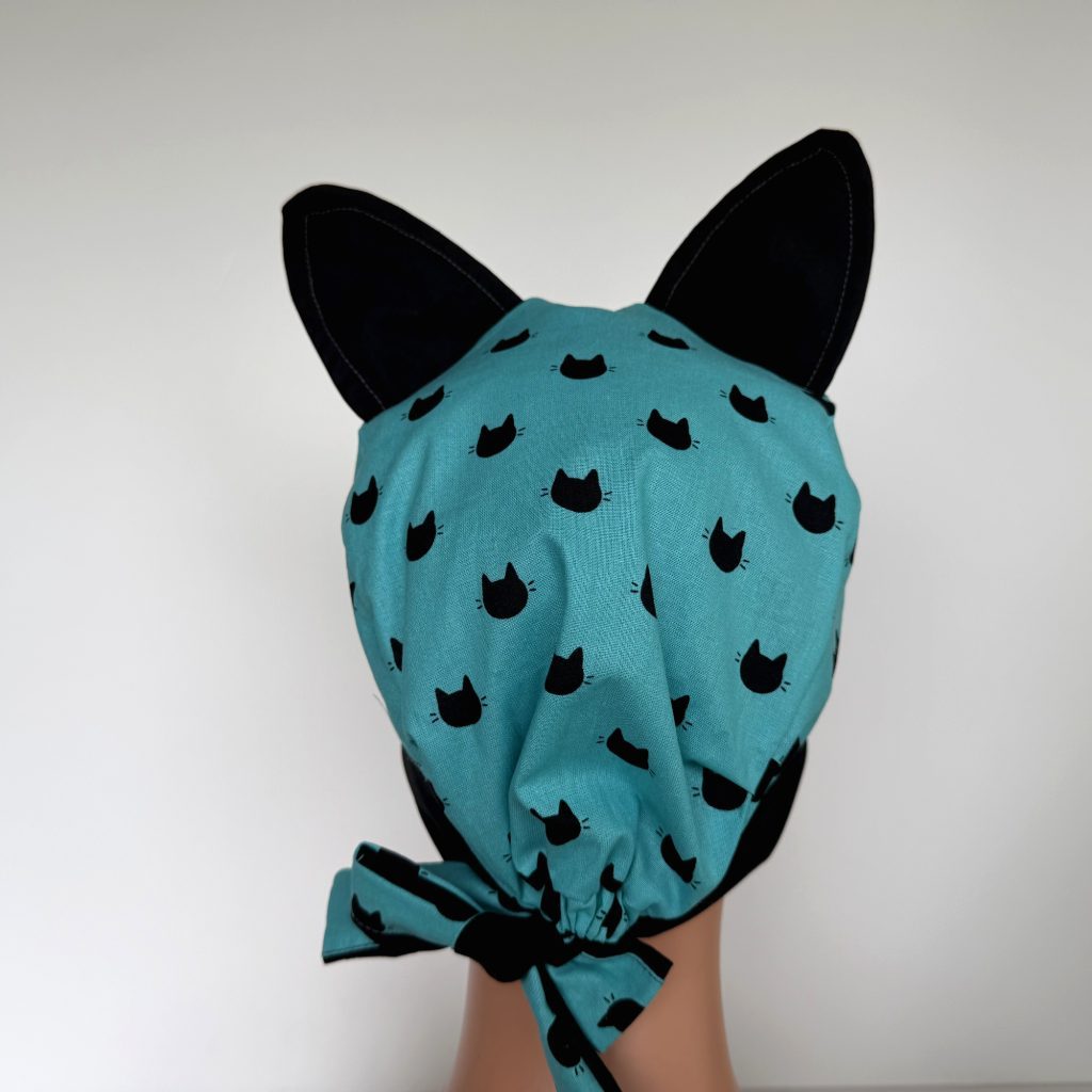 Chemo Medical Scrub Cap - Meow, Meow - Image 6