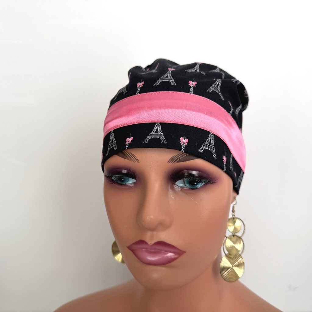 European Style Scrub Cap – (Sateen Ribbon) (No Ribbon) - Paris and Love - Image 9