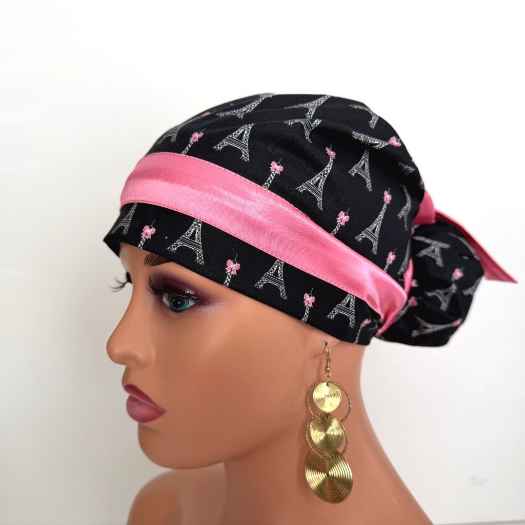 European Style Scrub Cap – (Sateen Ribbon) (No Ribbon) - Paris and Love - Image 15
