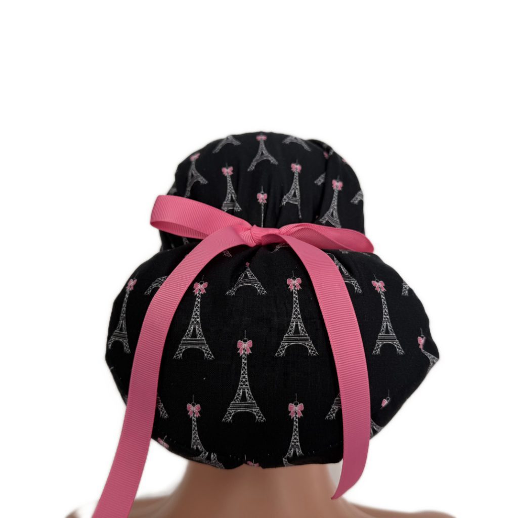 European Style Scrub Cap – (Grosgrain Ribbon) (No Ribbon) Paris and Love - Image 13