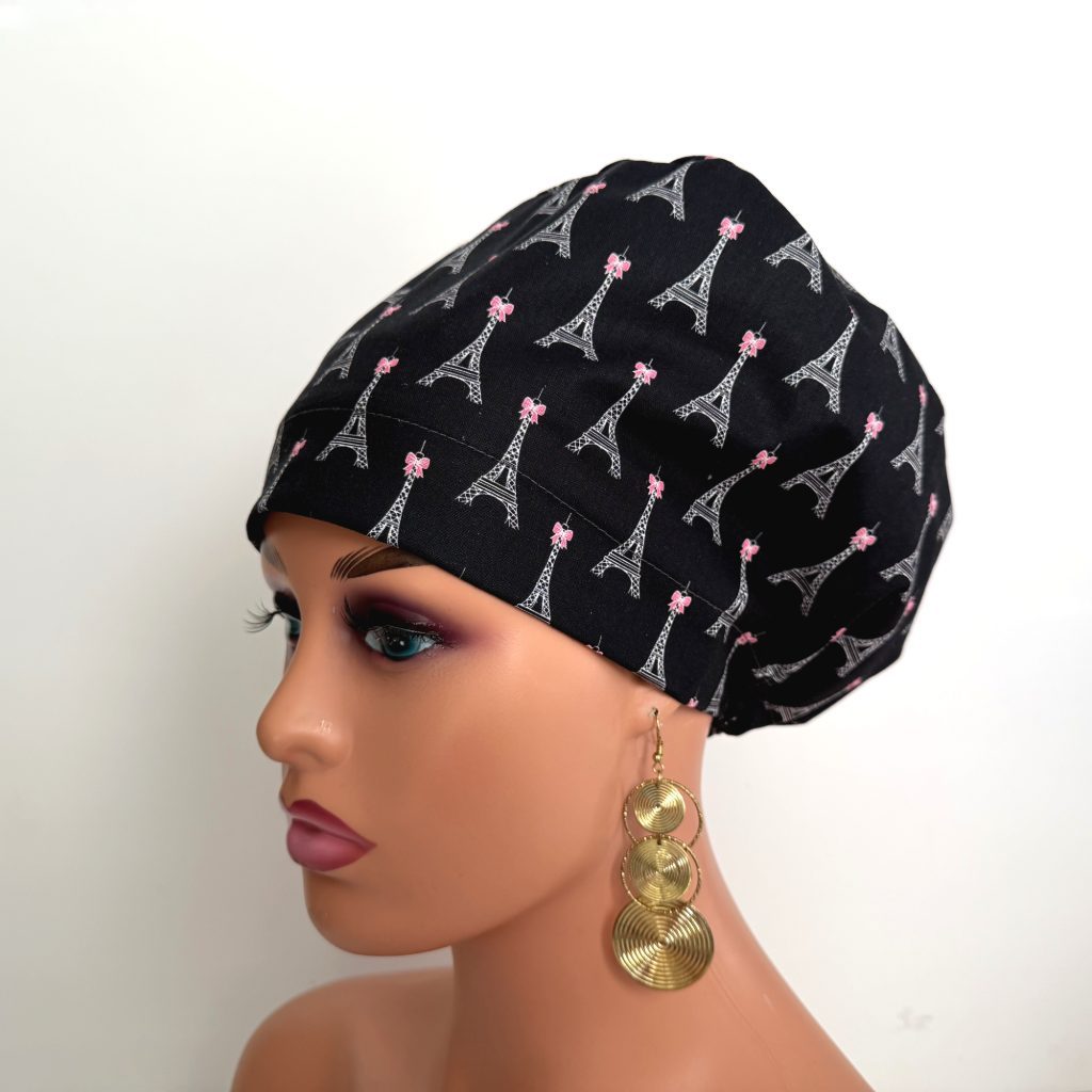 European Style Scrub Cap – (Sateen Ribbon) (No Ribbon) - Paris and Love - Image 23