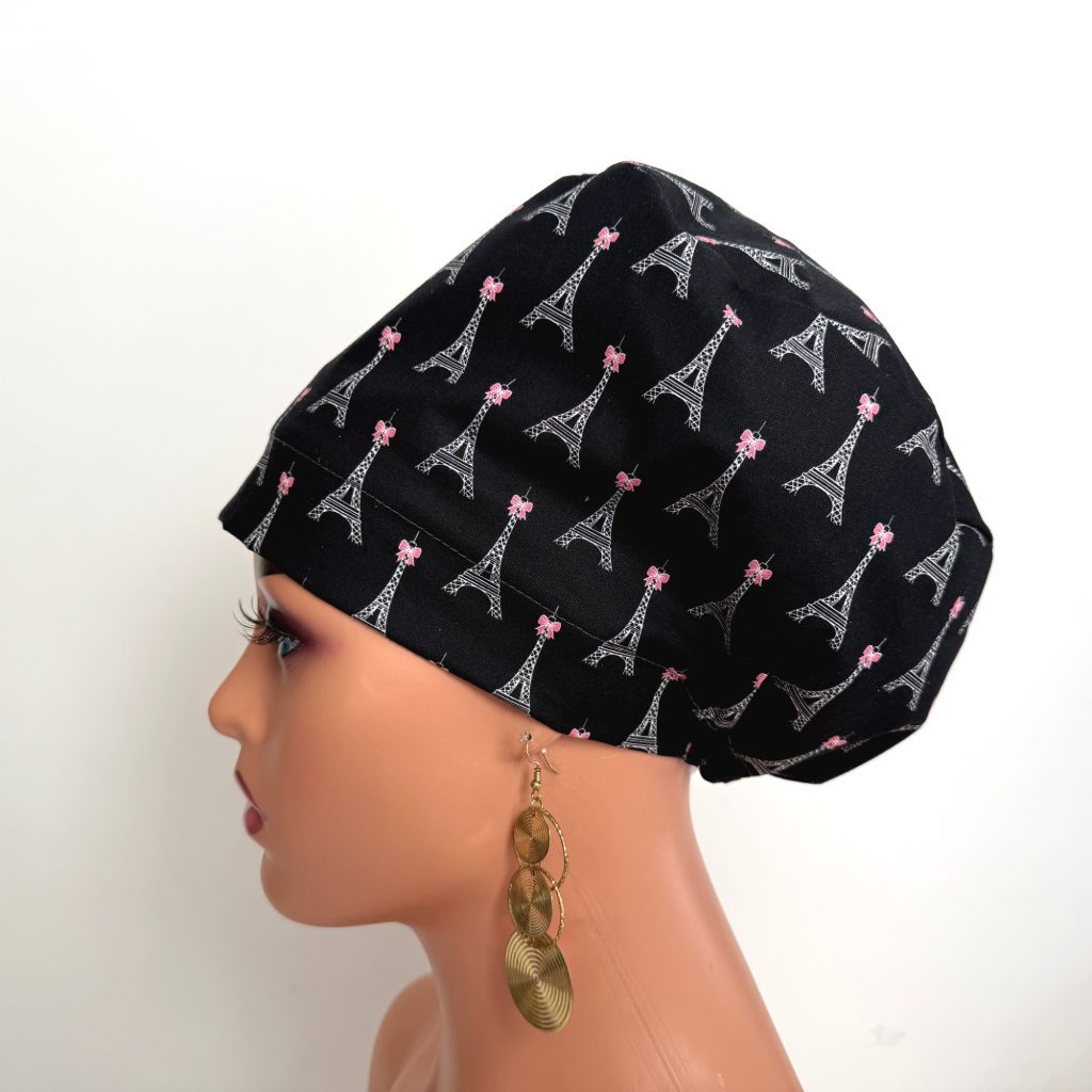 European Style Scrub Cap – (Sateen Ribbon) (No Ribbon) - Paris and Love - Image 22