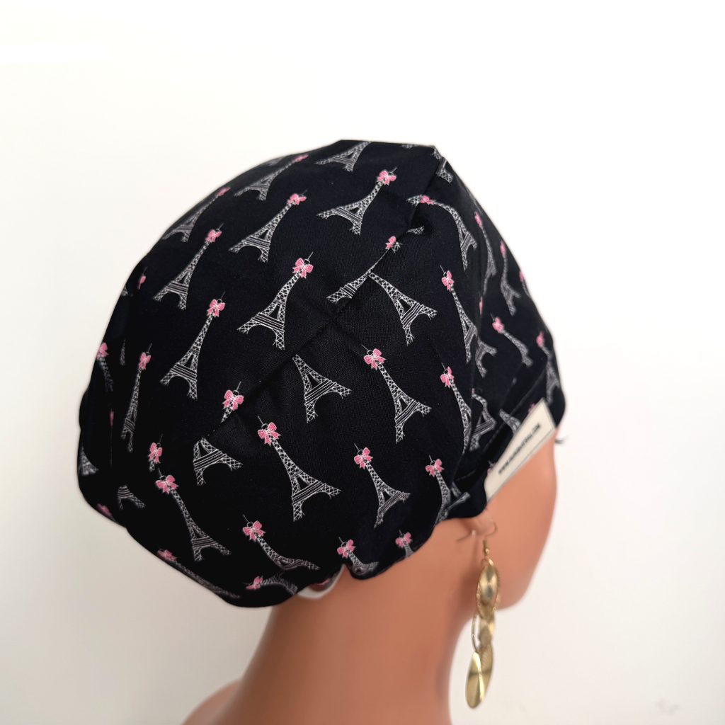 European Style Scrub Cap – (Sateen Ribbon) (No Ribbon) - Paris and Love - Image 19