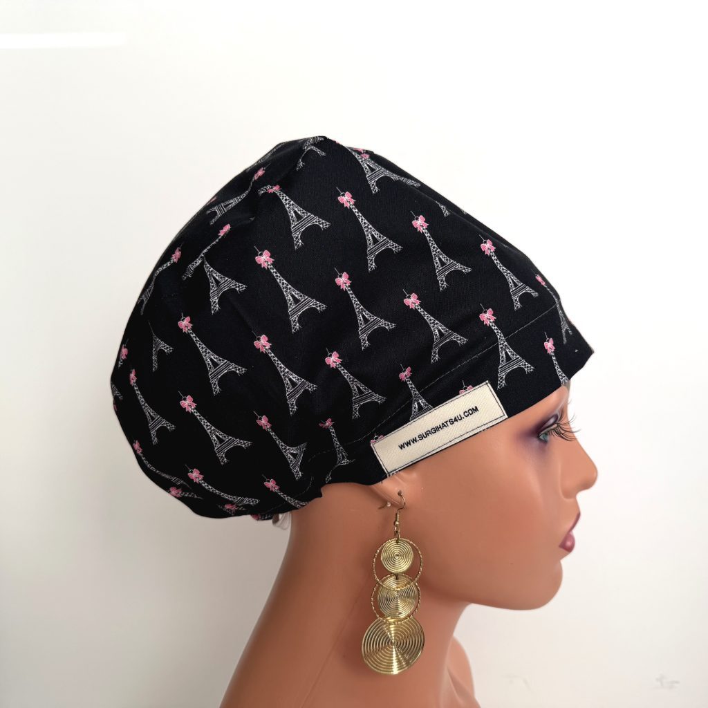 European Style Scrub Cap – (Sateen Ribbon) (No Ribbon) - Paris and Love - Image 17
