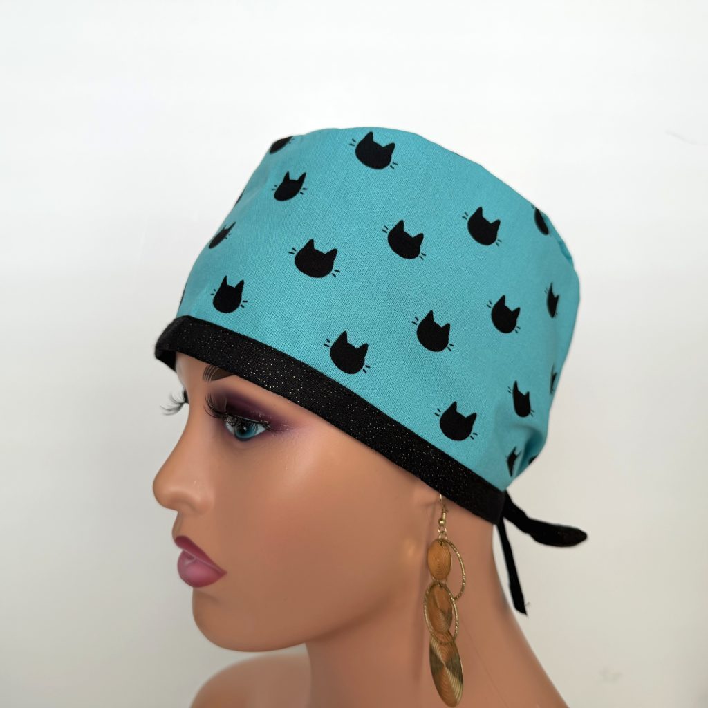 Unisex Medical Scrub Cap – Meow, Meow - Image 3