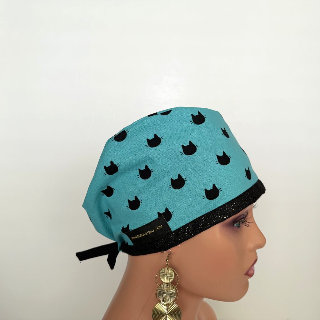 Unisex Medical Scrub Cap – Meow, Meow - Image 2