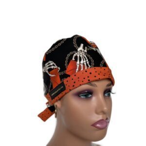 Chemo Medical Scrub Cap - Hands/Mail