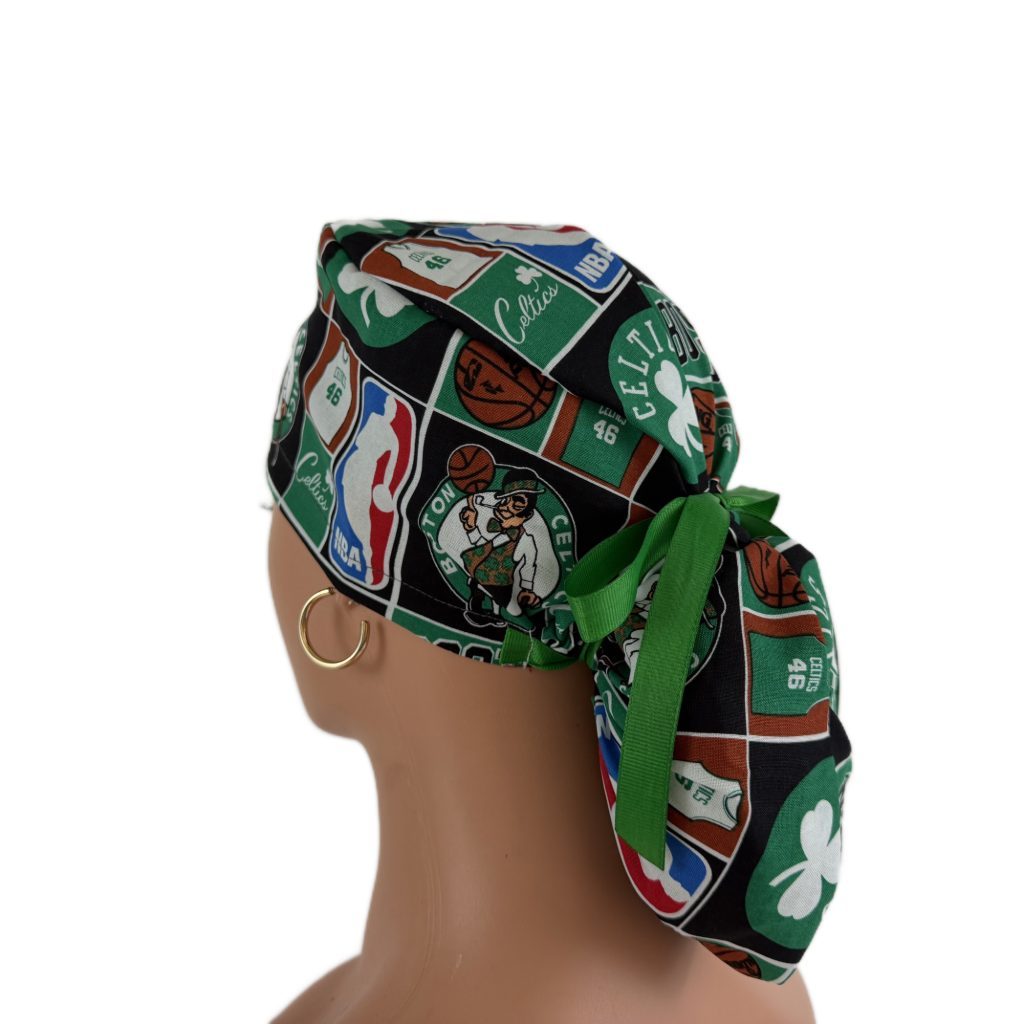 Ponytail Medical Scrub Cap - Boston Celtics - Image 7