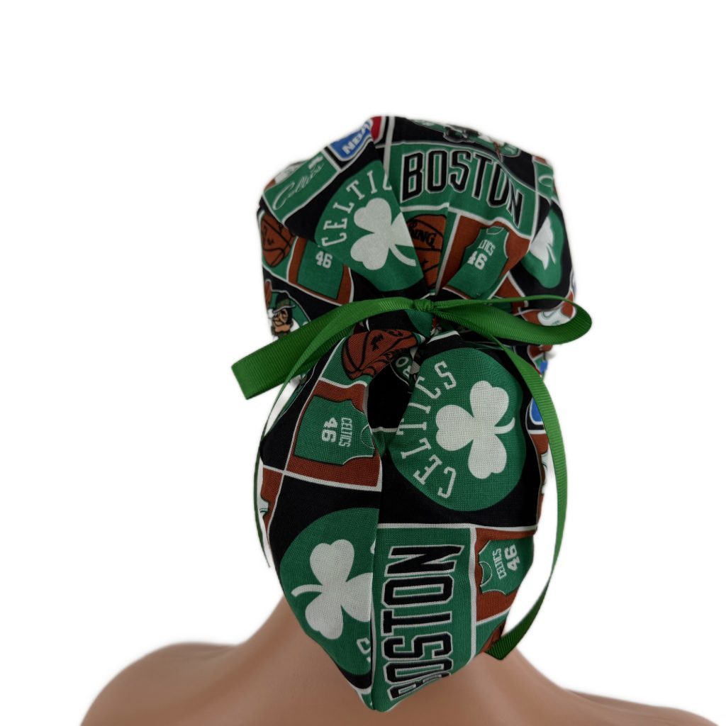 Ponytail Medical Scrub Cap - Boston Celtics - Image 6