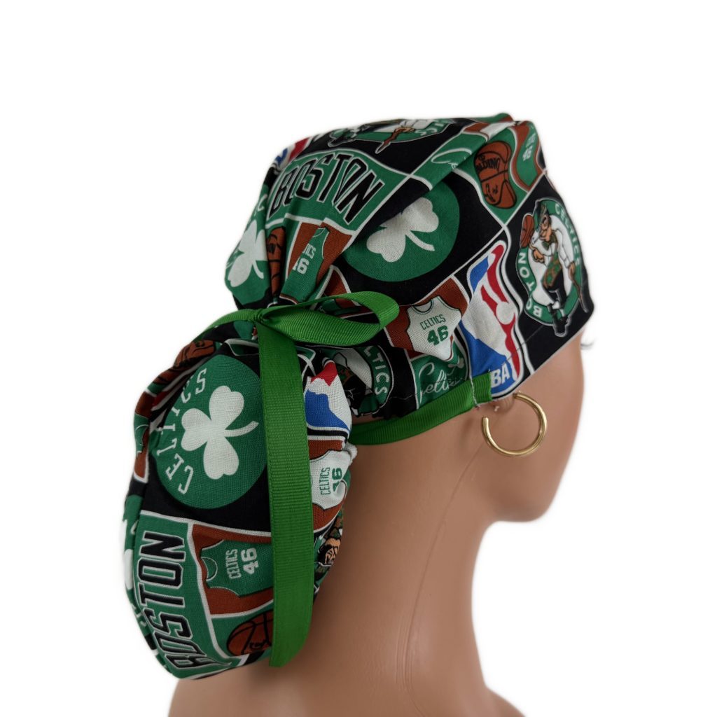 Ponytail Medical Scrub Cap - Boston Celtics - Image 5