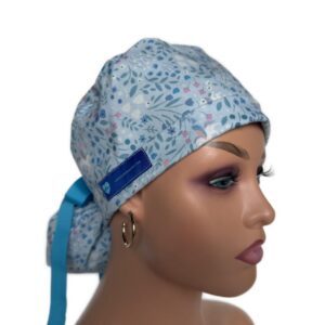 Turn Up Ponytail Medical Scrub Cap - The Meadows