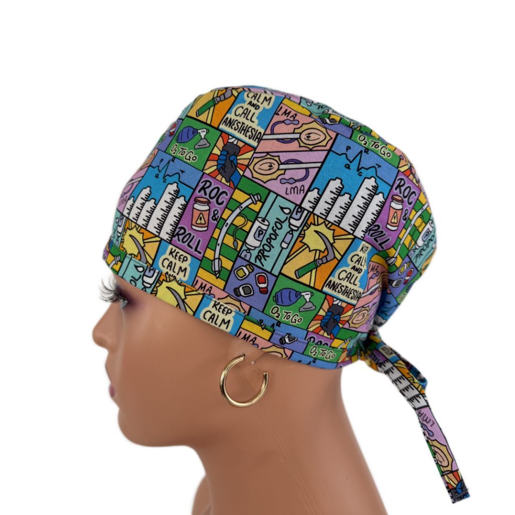 Unisex Medical Scrub Cap – Anesthesia Rocks! - Image 4