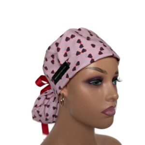 Turn Up Ponytail Medical Scrub Cap - Fashion Glasses