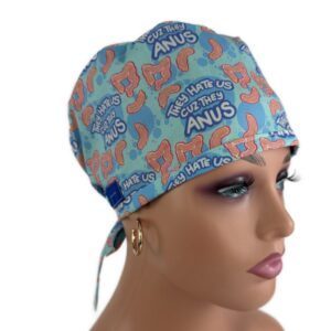 Unisex Medical Scrub Cap –  They Hate Us Cuz They Anus