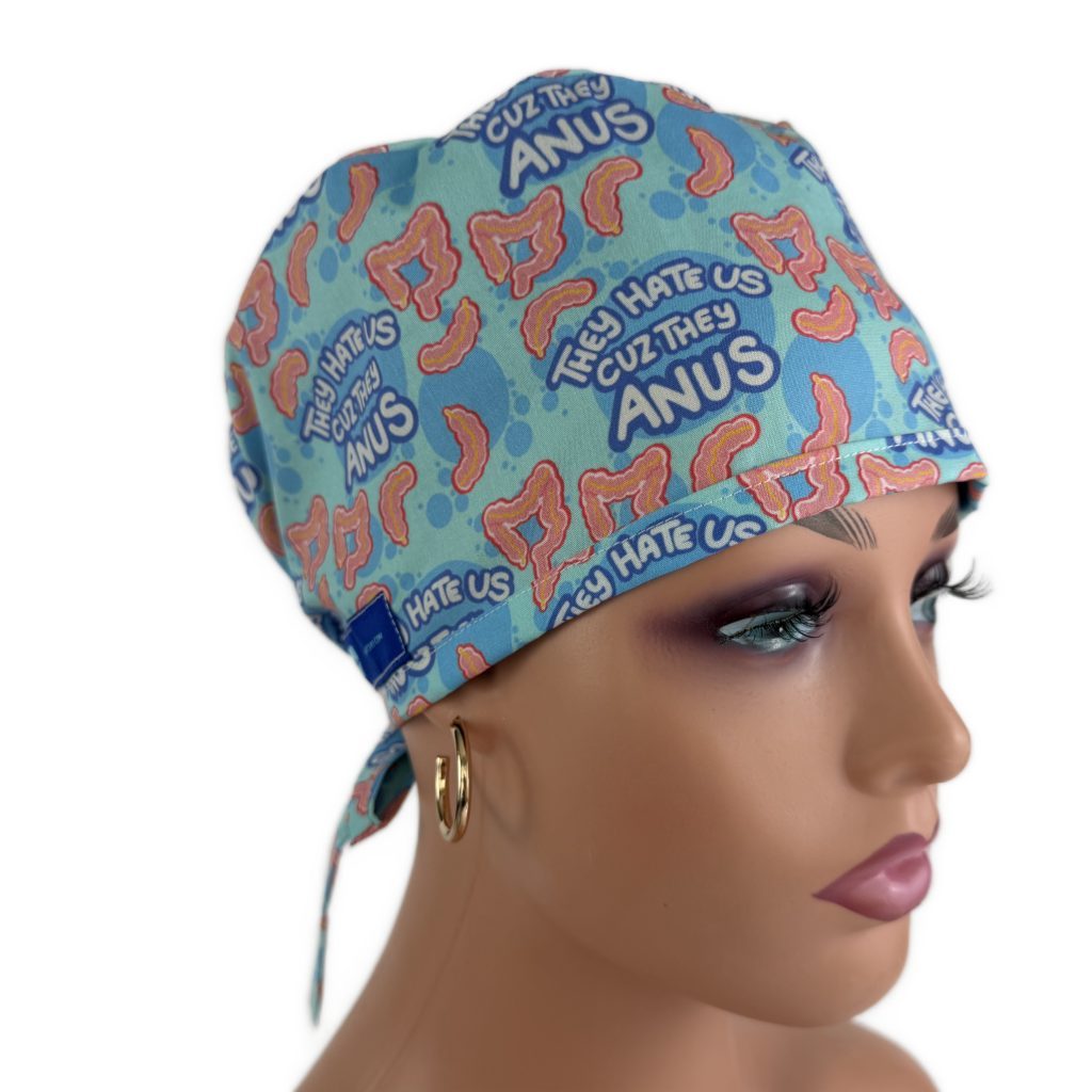 Unisex Medical Scrub Cap – They Hate Us Cuz They Anus