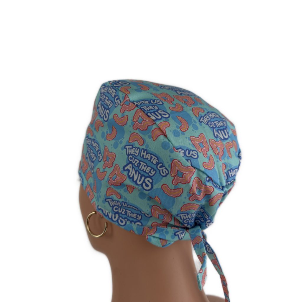 Unisex Medical Scrub Cap – They Hate Us Cuz They Anus - Image 4