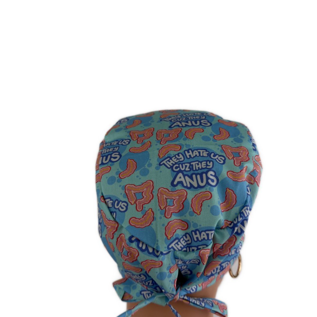 Unisex Medical Scrub Cap – They Hate Us Cuz They Anus - Image 5