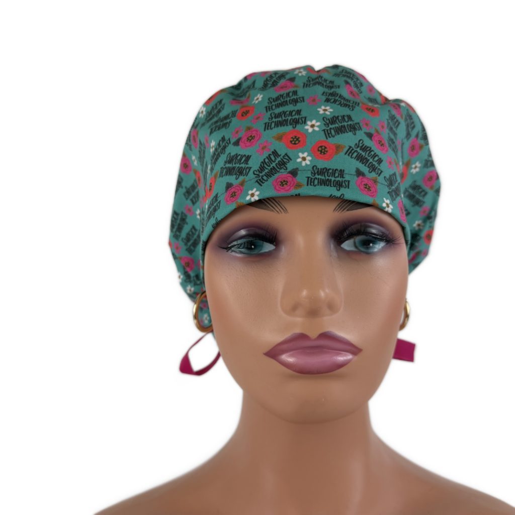 Ponytail Medical Scrub Cap – Sateen Lined - Surgical Technologist - Image 3