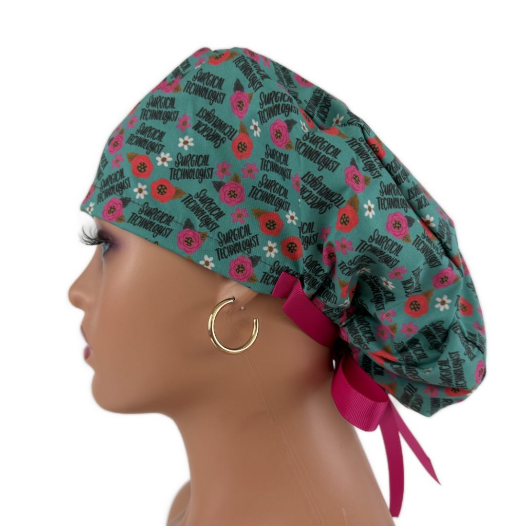 Ponytail Medical Scrub Cap – Sateen Lined - Surgical Technologist - Image 6