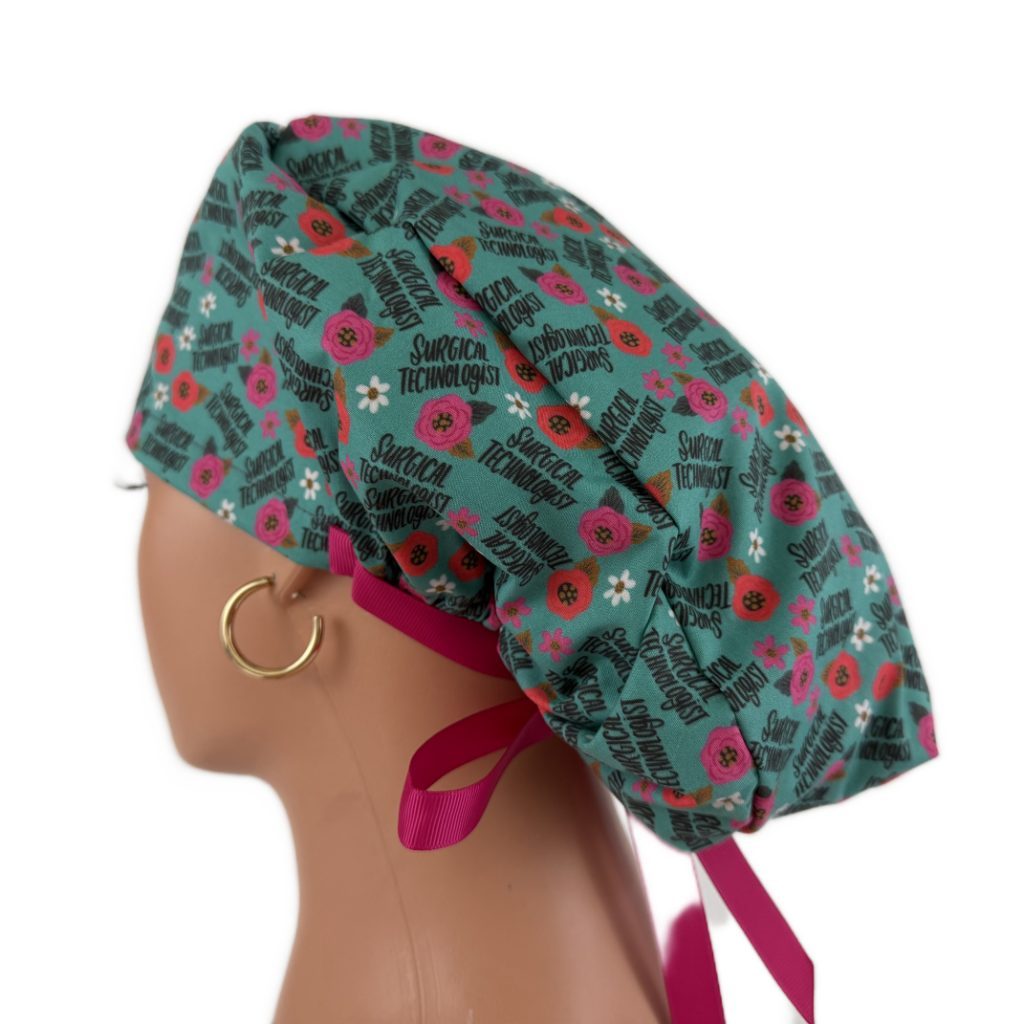 Ponytail Medical Scrub Cap – Sateen Lined - Surgical Technologist - Image 10