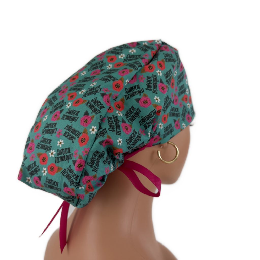 Ponytail Medical Scrub Cap – Sateen Lined - Surgical Technologist - Image 8
