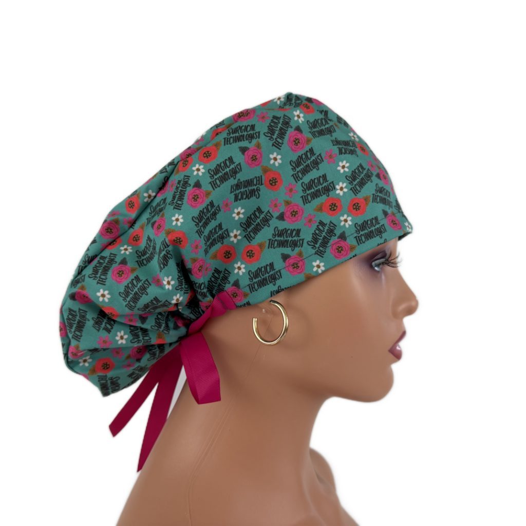 Ponytail Medical Scrub Cap – Sateen Lined - Surgical Technologist - Image 7