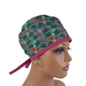 Unisex Medical Scrub Cap – Surgical Technologist (Pink)