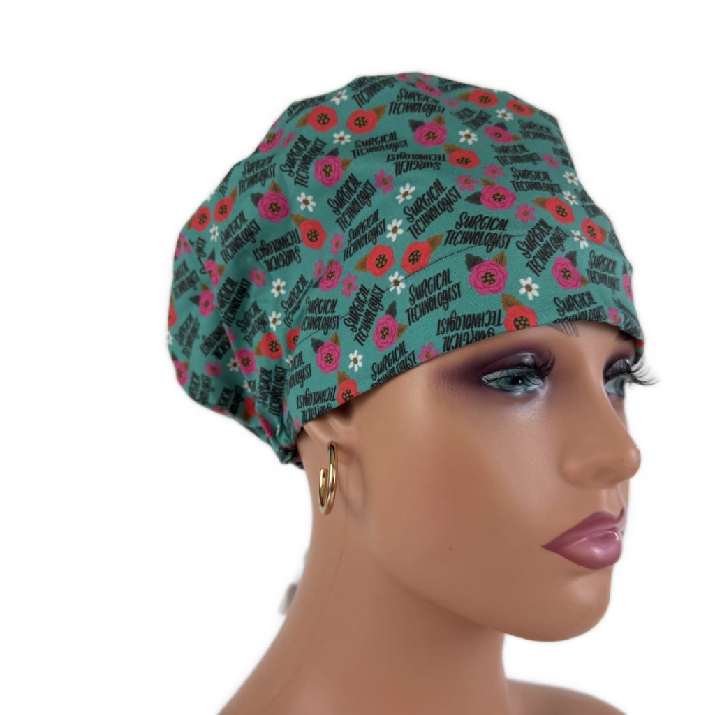 European Style Scrub Cap – (Sateen Ribbon) (No Ribbon) Surgical Technologist - Image 14