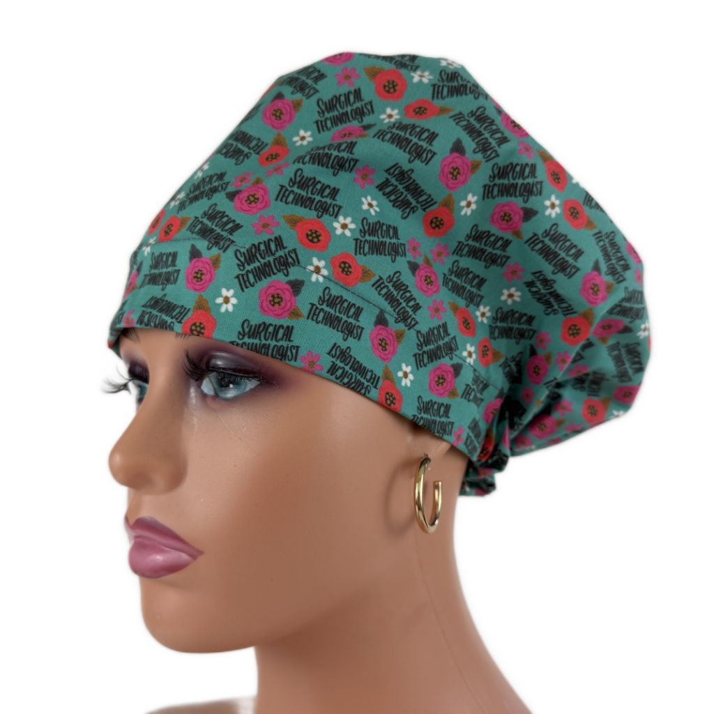European Style Scrub Cap – (Sateen Ribbon) (No Ribbon) Surgical Technologist - Image 16