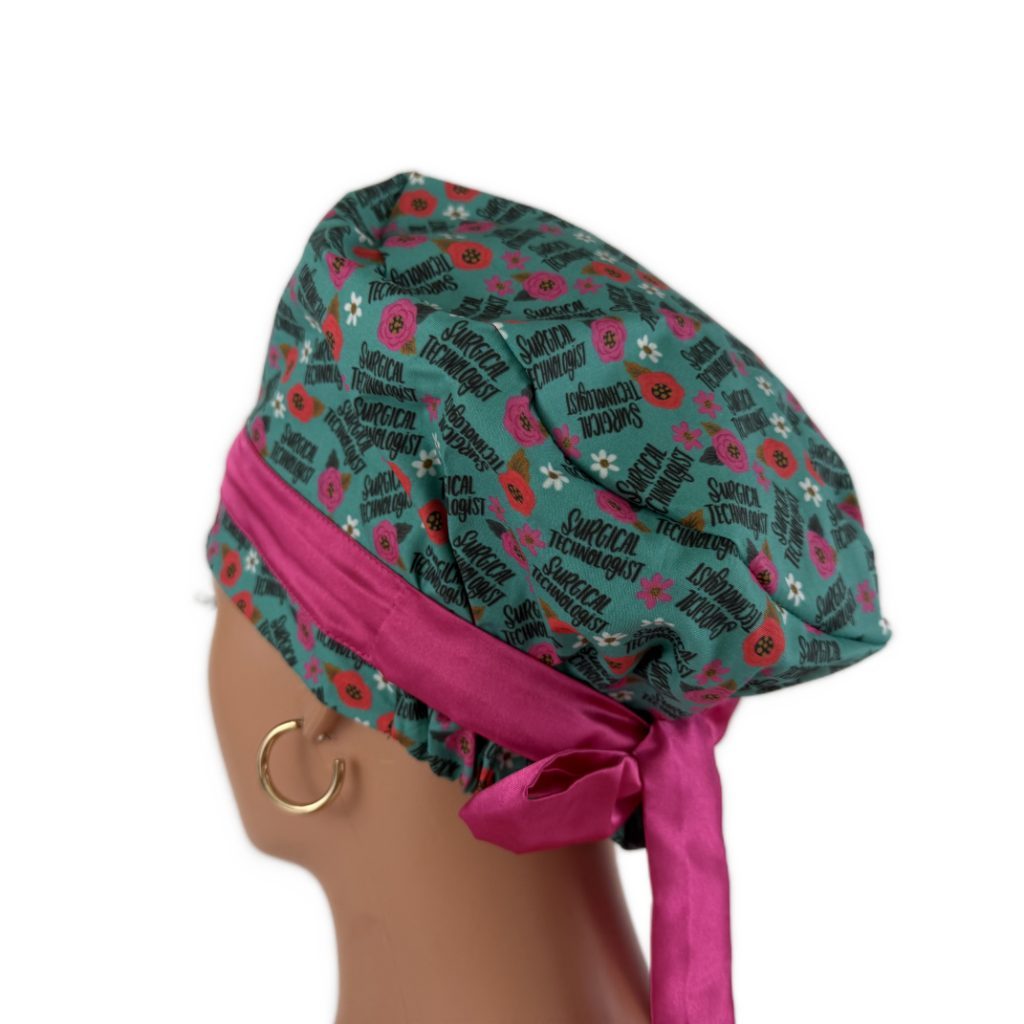 European Style Scrub Cap – (Sateen Ribbon) (No Ribbon) Surgical Technologist - Image 10