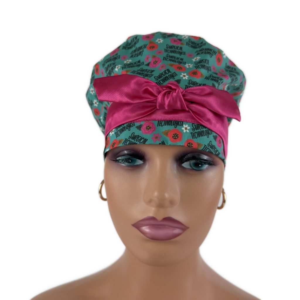 European Style Scrub Cap – (Sateen Ribbon) (No Ribbon) Surgical Technologist - Image 6